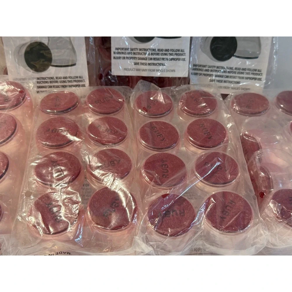 Lot of 7 Ruby Sliders Furniture Feet Protectors 56 Total Pieces 15441